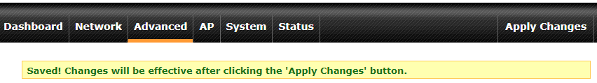 The confirmation message