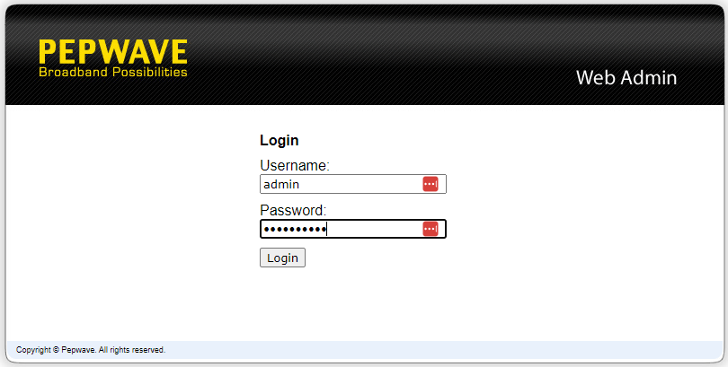Logging in to your router